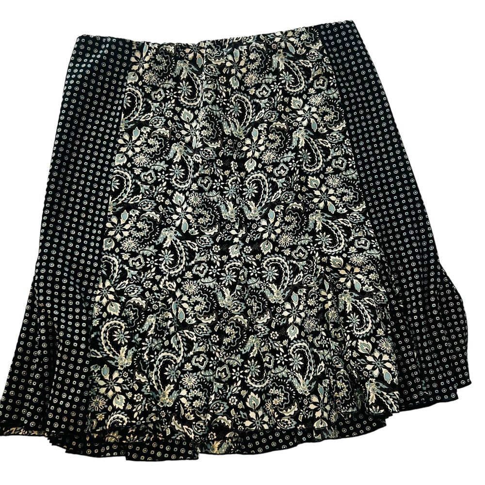 Emma James Woman Plus Size 18W Skirt Paisley & Circles Print Pull On Waist - Picture 2 of 7